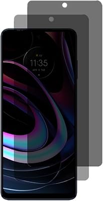 VIESUP Privacy Screen Protector for Motorola edge 2021-2 Pack Anti-Spy Anti-Scratch High-sensitivity Screen Tempered Glass Protective Film for Motorola Moto edge 2021 (Anti-Spy)