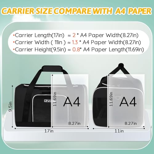 Petskd Transportadora para Animais de Estimação 17X11X9,5 Alaska Airline Aprovada, Bolsa Transportad
