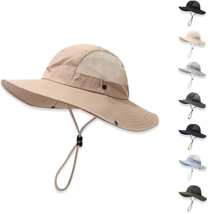 Fisherman Hat Men's Outdoor Mountaineering Sun Protection Women's Cycling Fishing Gray