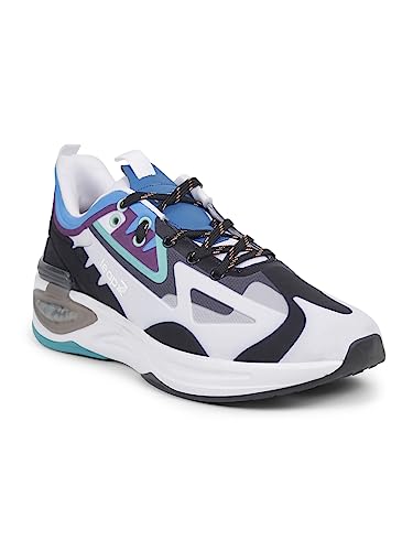 Image of Liberty Leap7X Hanover-1 Men Sports Lacing Shoes with Lycra Upper | EVA Sole | Comfortable & Lightweight | Quick-Wear Elastic Laces | Padded Foam Insole | Running, Gym & Outdoor Activity