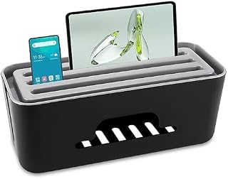 Cable Management Box for Desk – Large Cord Organizer Box for Extension Board Wire Hider Power Strip Cover for Office Table... Price In India