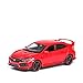 NMBC 01:32 para Honda Civic Type-R Funde y automóviles de Juguete Modelo de Coche de Metal Colección Sonido de la luz del Coche Juega for los niños Modelo De Auto (Color : Red)
