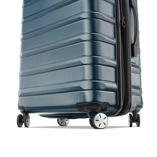 Samsonite Omni 2 28-Inch Large Checked Hardside Luggage with 360° Spinner Wheels - Scratch Resistant Hardshell - TSA Lock - Expandable Polycarbonate Shell for Lightweight Travel - Nova Teal by Samsonite - Used condition - Image 9