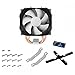 ARCTIC Freezer 12 - Semi Passive Tower CPU Cooler for Intel and AMD, 100 mm PWM Fan, max. Cooling Capacity 150 Watts, Silent high Performance Cooler - Grey/Black