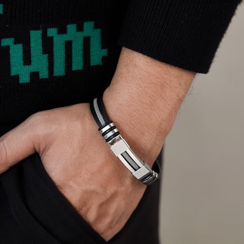 Randarch Titanium Wristband, Oveallgo Apus Ion Therapeutic Lympunclog Titanium Wristband Adjustable Lymphatic Magtherapy Sugarfirm Prostapower Bracelet Outdoor Sport Band for Men Women3