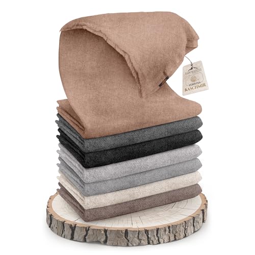 yanopurna Couverture en Cachemire – Couverture de canapé Laine de Cachemire tissée à la Main – 135 x 270 cm Couverture Douillette Douce et Confortable pour canapé et Chaise – Fabriquée au Népal