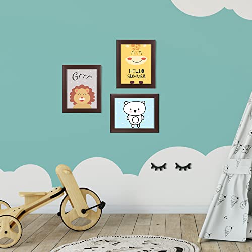 Wuirccx 8.5X11 Kids Art Frame,Front Opening With Hd Glass,Horizontal And Vertical Art Display For Kids Artwork,Photos,Crafts,Drawing(Brown,2-Pack) #TOP6