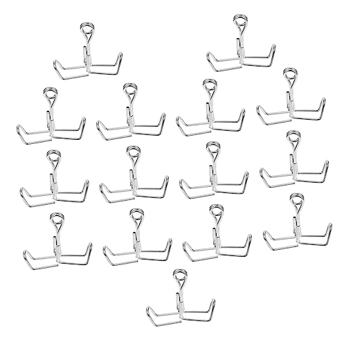 Balacoo 1set Stop Clip Clips Clamps Hose Clamp Pliers Flow Pipe Clips Fastening Spring Clips Control Screw Water Stopper Tubing Pipe Support Carbon Steel Galvanized Silver 15pcs