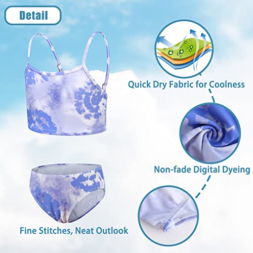 Girls Bikini Swimsuits Two Piece Bathing Suit Hawaiian Swimwear Set for Kids Girls 3-16 Years3