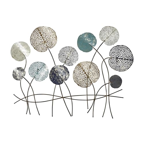 Deco 79 Metal Floral Home Wall Decor Cutout Wall Sculpture