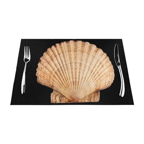 Set de table extérieur motif coquillage pour repas de jardin et terrasse