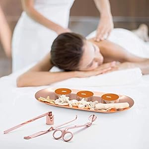 Rose gold organizer trays set of 3premium stainless steel storage plates for jewelry candles towels and accessorieselegant and durable design s m l  urban country home decor