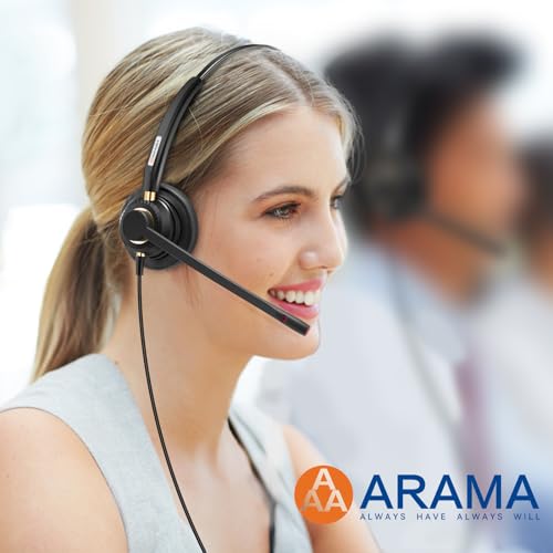 Arama USB Headset with Microphone Noise Cancelling, Mono PC Headphone for Laptop Computer Business Home Office Call Center School UC Online Class Skype Zoom Teams Meetings, Clear Chat - Image 7
