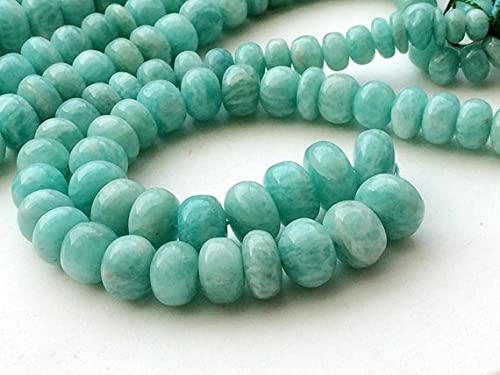 Perles amazonite naturelles 7-9mm pour réparer ou sublimer un collier sans fausses pierres