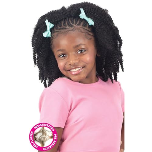 FreeTress Crochet Braids 3X Kids Pre-Fluffed Poppin' Twist 12
