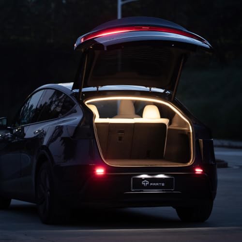 Tira de luz LED para maletero Tesla Model Y de silicona bicolor TPARTS