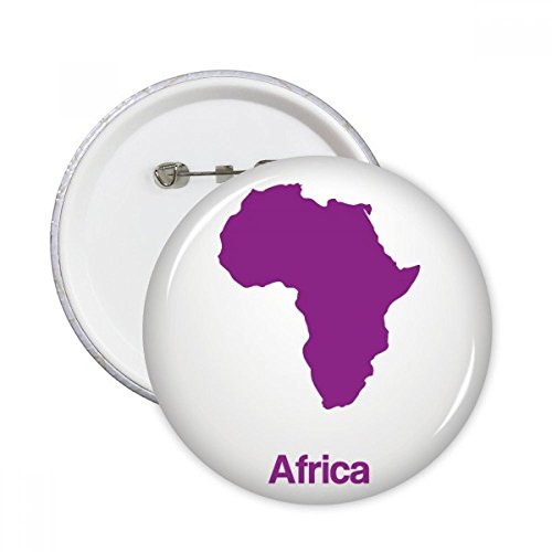 Badge bouton avec motif floral violette d'Afrique : une idée cadeau originale de 5 pièces
