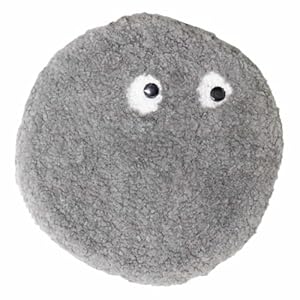 アンドパッカブル 椅子 クッション 丸 チェアパッド 座布団 約35cm フライングモンスター グレー 76707" 