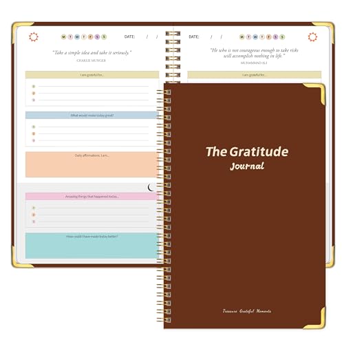 Gratitude Journal for Women Men, Undated Daily Gratitude Jou