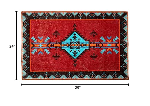 Tapete rojo Southwestern 61x91 cm miniatura 2