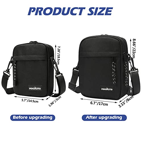 Unisex Crossbody Bag| 8.6x6.7x3.15 inches Mini Crossbody Purse | Travel Passport Wallet Bag | Mini Shoulder Bag3