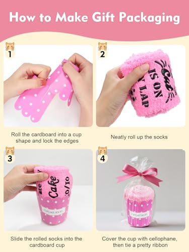 Warm & Fuzzy Cat Slipper Socks for Cat Lover，Birthday Non Slip Warm Home Socks, Birthday, Christmas Gifts Pet Socks for Men Women2