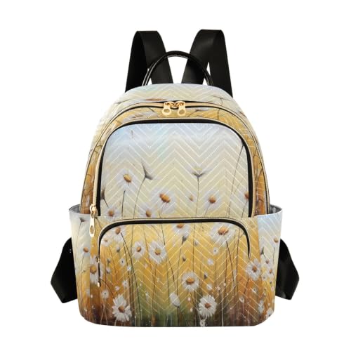 Mini sac à dos matelassé marguerites pour vos balades urbaines