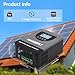 Ningdefly MPPT Solar Charge Controller 60A 96V Auto 12V 24V 36V 48V 60V 72V 84V 96V Solar Regulator for Solar Systems with LCD Display Suitable for FLD LiFePO4 SLD Gel Batteries