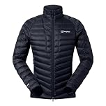 Berghaus Men's Tephra Stretch Reflect 2.0 Down Jacket | Extra Warmth | Packable | Polartec Insulated Jacket, Black/Black, L