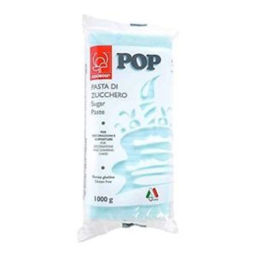 Pasta Di Zucchero Colorata Pop 1 kg Modecor - azzurro