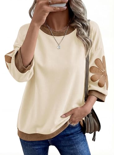 Amazon.com: Dokotoo Summer Tops for Women Dressy Casual 3/4