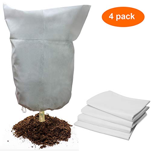 COITEK - Bolsas de Invierno para Cubrir Las heladas de Las Plantas, 4 Unidades