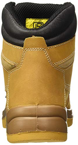 Allen Cooper Tan Shock Absorbing Nitrile Rubber Sole with DIP PU Midsole 300°C Heat Resistant Composite Toe Safety Boot, 9