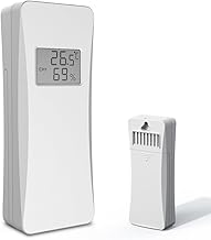 ZOYDP Outdoor Sensor for BALDR, Outdoor Sensor for Weather Station with Display, Outdoor Temperature and Humidity, Wireless Sensor Weather Station 433 MHz, Replacement Transmitter for Weather Station