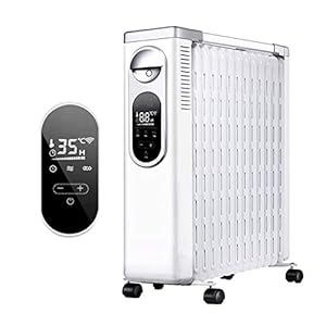 LED Display Portable Electric Space Heater Intelligent Rapid Heating Overheat Safety Protection for Office and Interior