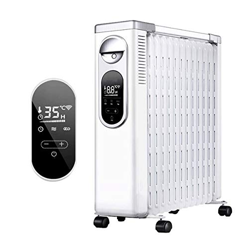 LED Display Portable Electric Space Heater Intelligent Rapid Heating Overheat Safety Protection for Office and Interior