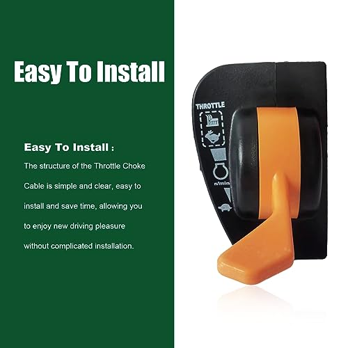 Cable de estrangulador John Deere D140 que soluciona el arranque difícil 6