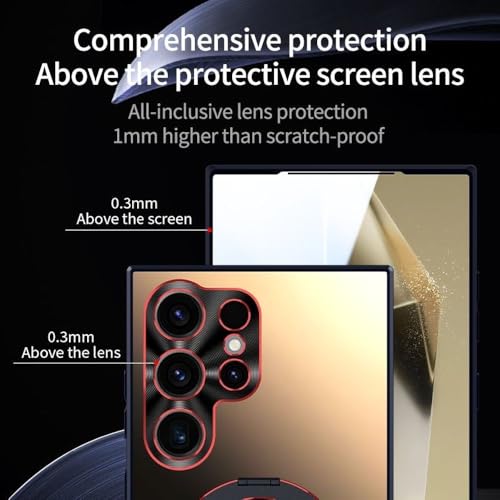 Coque Samsung S24 Ultra anti-trace avec support de visionnage