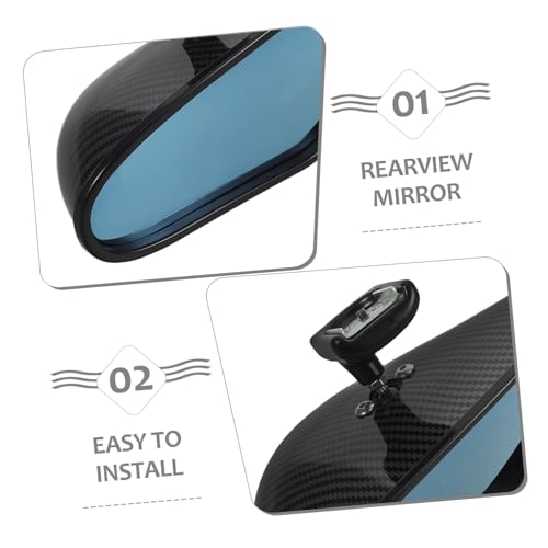 Espejo retrovisor interior con acabado de fibra de carbono de alta gama 3