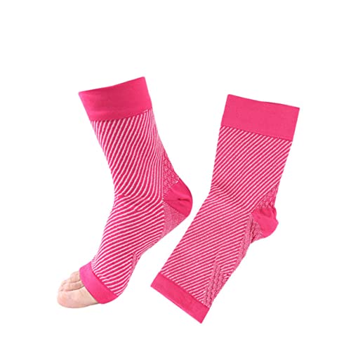 DOITOOL 1 Rosado Esportes E Manga Protetores De Aquiles Tornozelo Meias Elásticas Para Uso Diário Pr