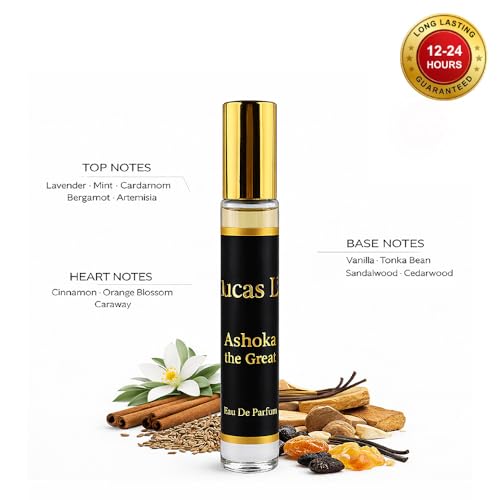 Image of Ashoka The Great Eau The Perfume For Man, 12-24 Hours Lasting, Lavender, Mint, Cinnamon, Orange Blossom, Vanilla, Tonka Bean, Sandalwood