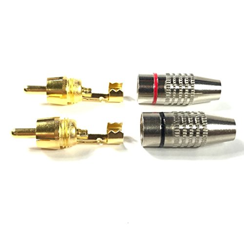 Cess Rca Plug Solder Gold Audio Video Adapter Cable Connector (20 Pack) #TOP4