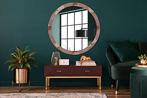 Miroir de maquillage rond grand format pour optimiser la luminosité