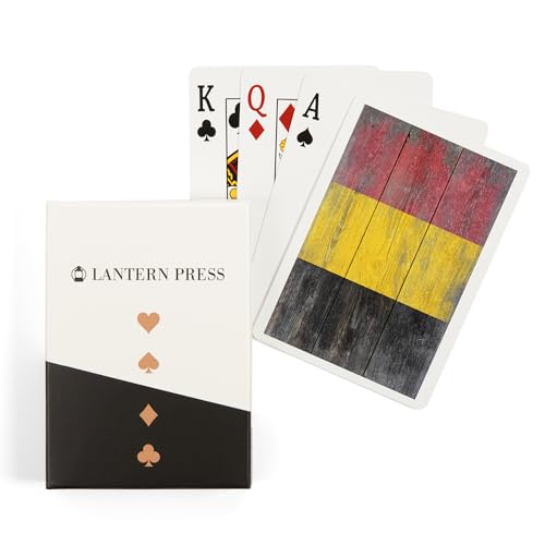 Baraja de cartas Póker Rustic Belgium Country Flag