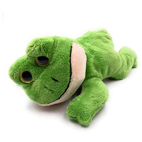 Onwomania Plush toy soft toy cuddly toy toad tadpole amphibian frog length 22 cm green Cover