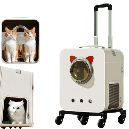 Heartserice �V�o��L���L�����[�����b�N �y�b�g�L�����[�o�b�O �L�p �ʋC���D�� ���a�� ���O���\�x�[�X 360°��]�ԗ� �L���X�^�[�t�� ���^�� �L�����[�J�[�g �ω׏d12.5kg (�z���C�g���[�����O�X�[�c�P�[�X[���O���\�E�܂肽����