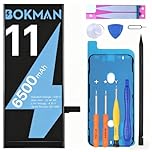 bokman for iPhone 11 Battery Replacement High Capacity 6500mAh, Lithium Polymer Battery with Repair Tool Kits