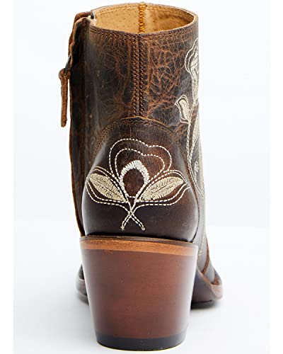 Shyanne Women's Summer Arena Cowboy Booties Medium Toe Brown #TOP4