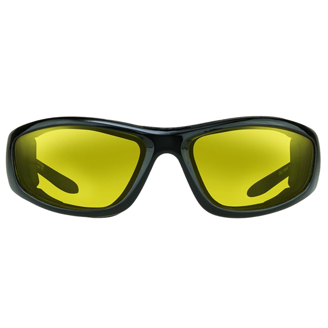 Bikershades Transitional Motorcycle Riding Glasses Safety Photochromic Lens Removable Foam