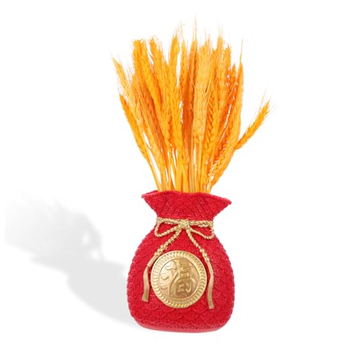 VICASKY Vaso in Resina Forma Di Sacchetto Per Soldi Decorazione Da Tavolo Per Fiori Accessorio Artistico Per Soggiorno e Camera Da Letto